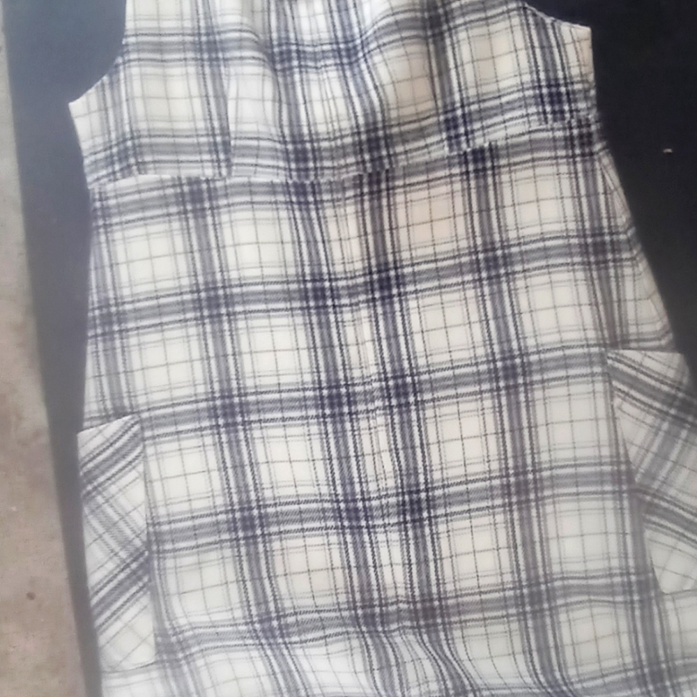 Plaid wool jumper